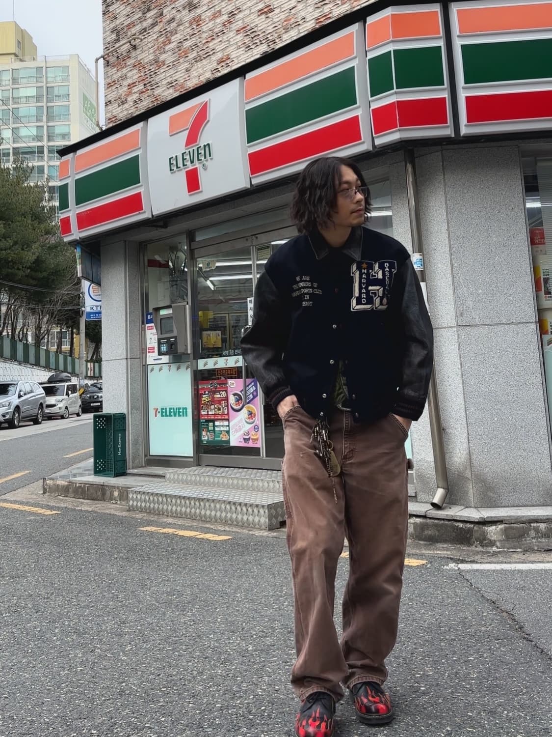 70s 하버드대학교 울레더 바시티자켓 상품이미지9