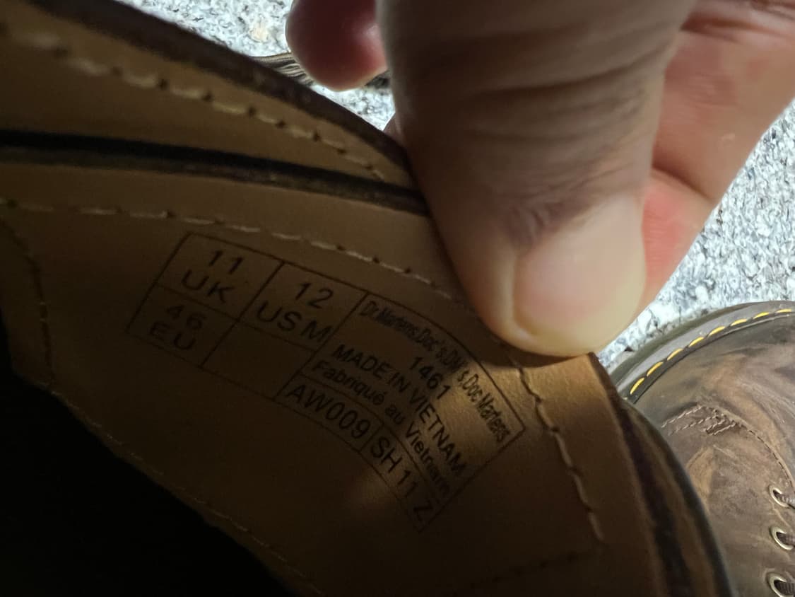 닥터마틴 1461 크레이지호스 다크브라운 UK11 (300) 상품이미지4