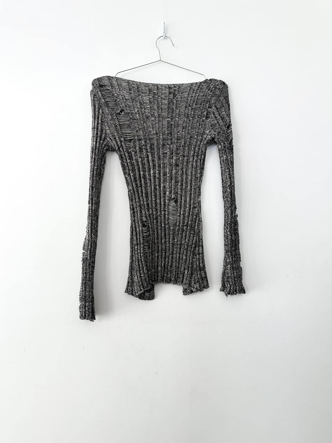 Grunge drop top / grey 상품이미지4