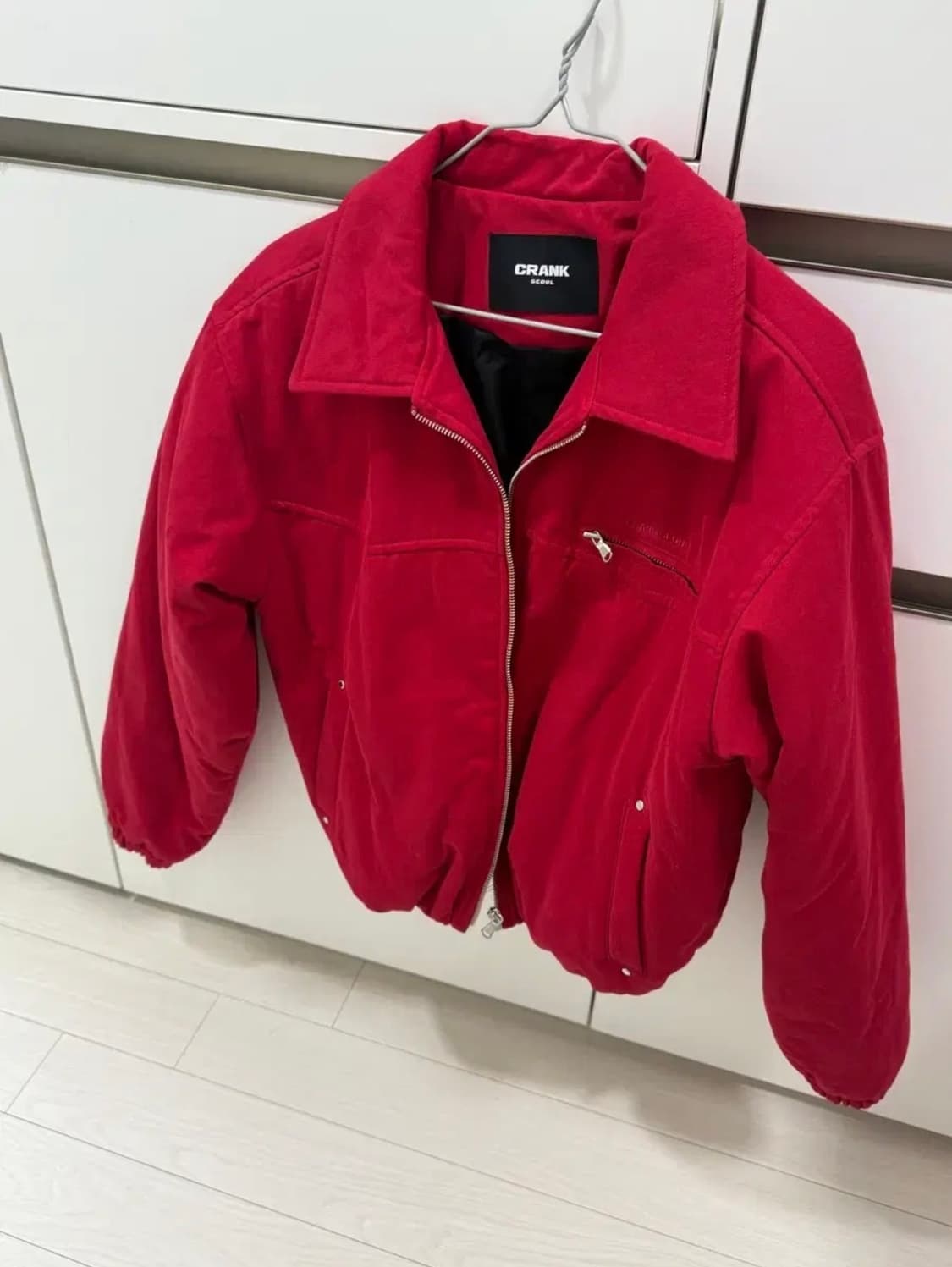 크랭크 코튼 퍼프 점퍼 레드 상품이미지2