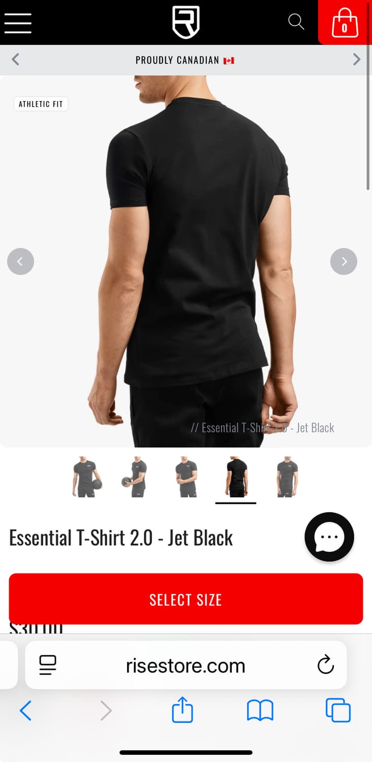 라이즈 에센셜 티셔츠 S 상품이미지4