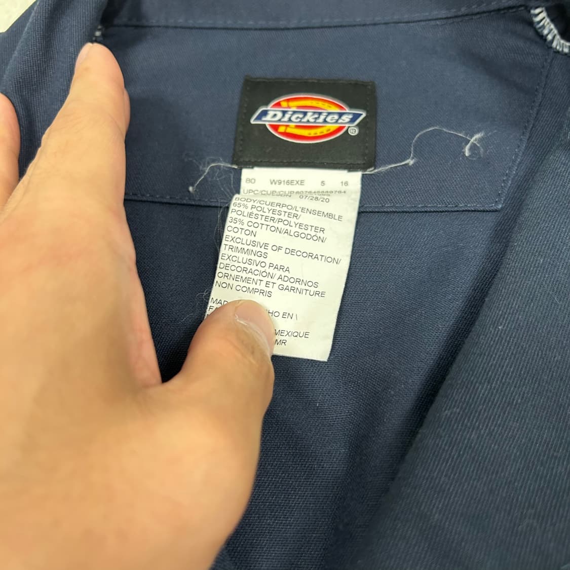 Dickies Navy Jumpsuit 상품이미지6