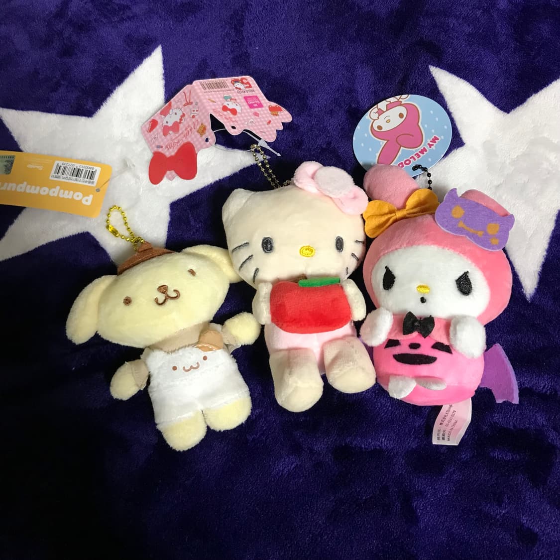 산리오 인형 키링 헬로키티 마이멜로디 폼폼푸린 세트 상품이미지3