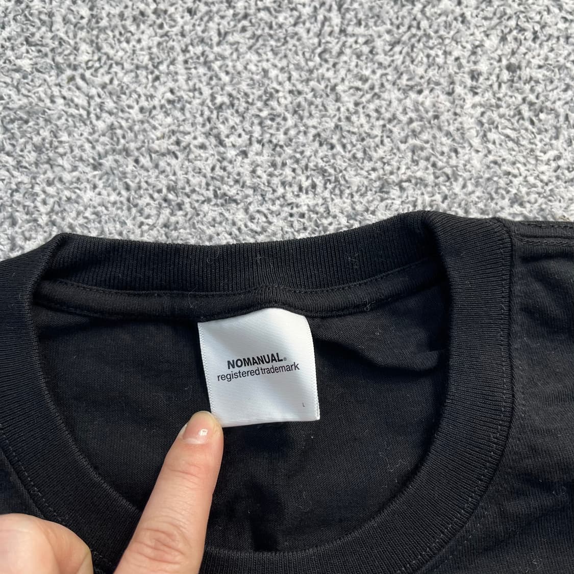 L 노매뉴얼 빅로고 반팔 티셔츠 0403M 상품이미지2