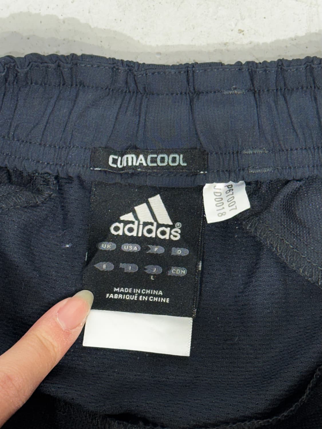 00s 아디다스 블랙 와이드 네이비 레드 삼선 트랙 팬츠 L 상품이미지7