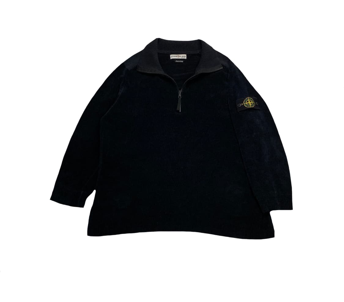 STONE ISLAND구형정품 헤비코튼 하프집업 상품이미지1