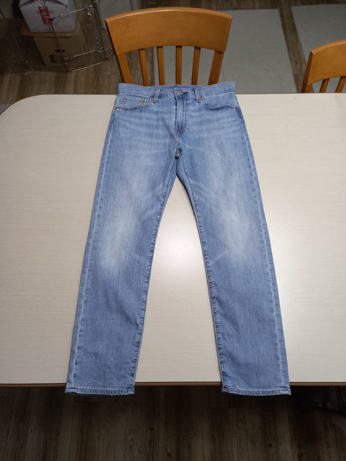 30 빅E 리바이스502 워싱 스판 슬림일자진 연청 30-148 상품이미지1