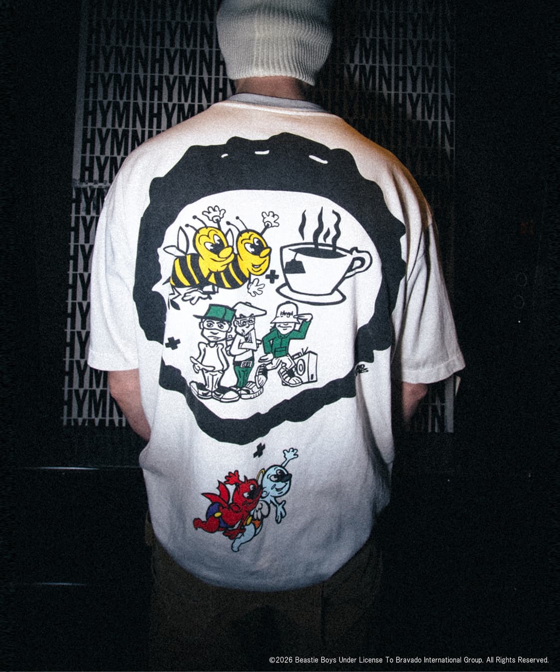 [새상품/L] 세인트미카엘 X 비스티 보이즈 반팔티셔츠 화이트 상품이미지4