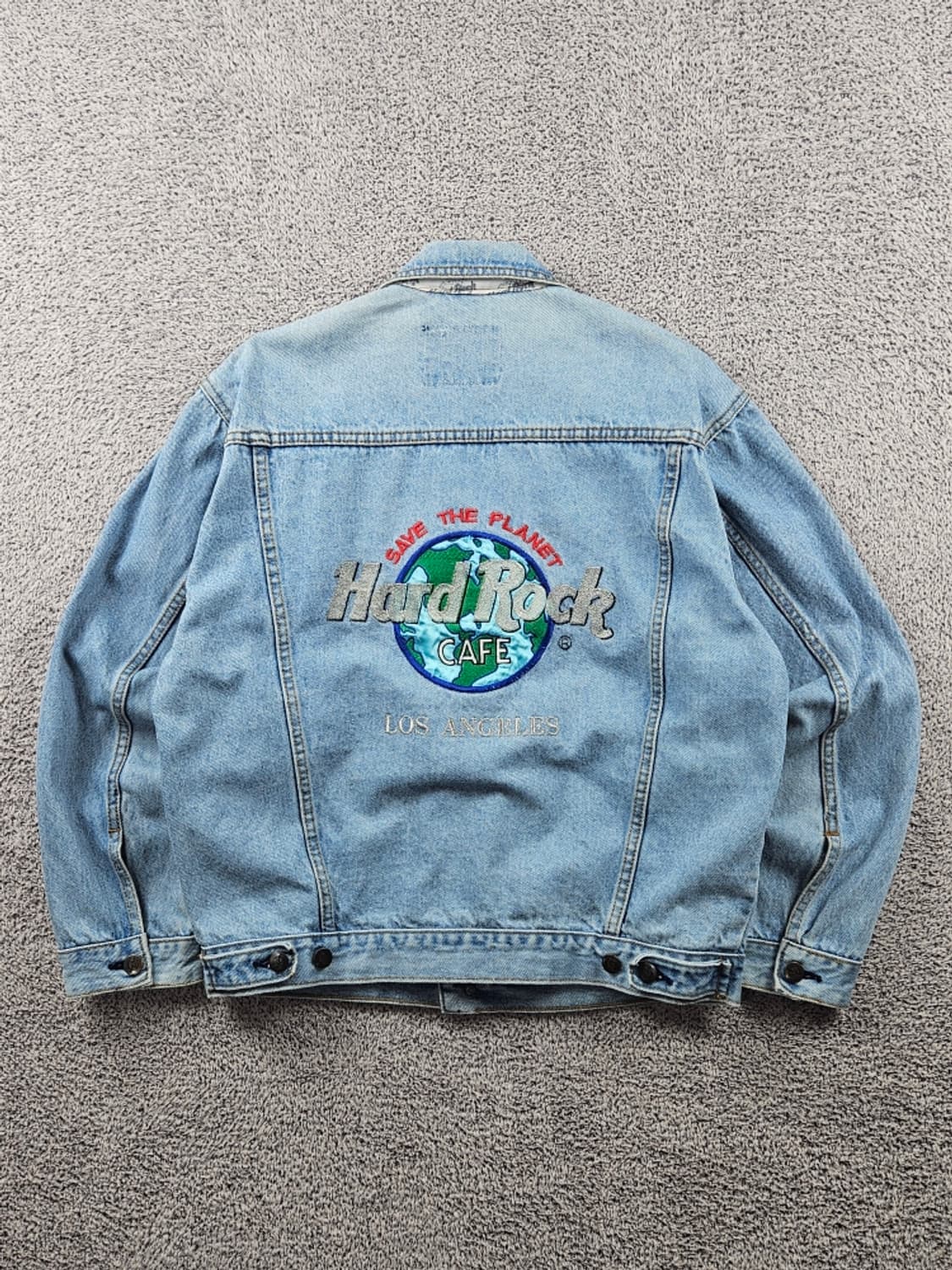 하드락카페 자수 백로고 데님 트러커 자켓 ( S ) / 8737 상품이미지1