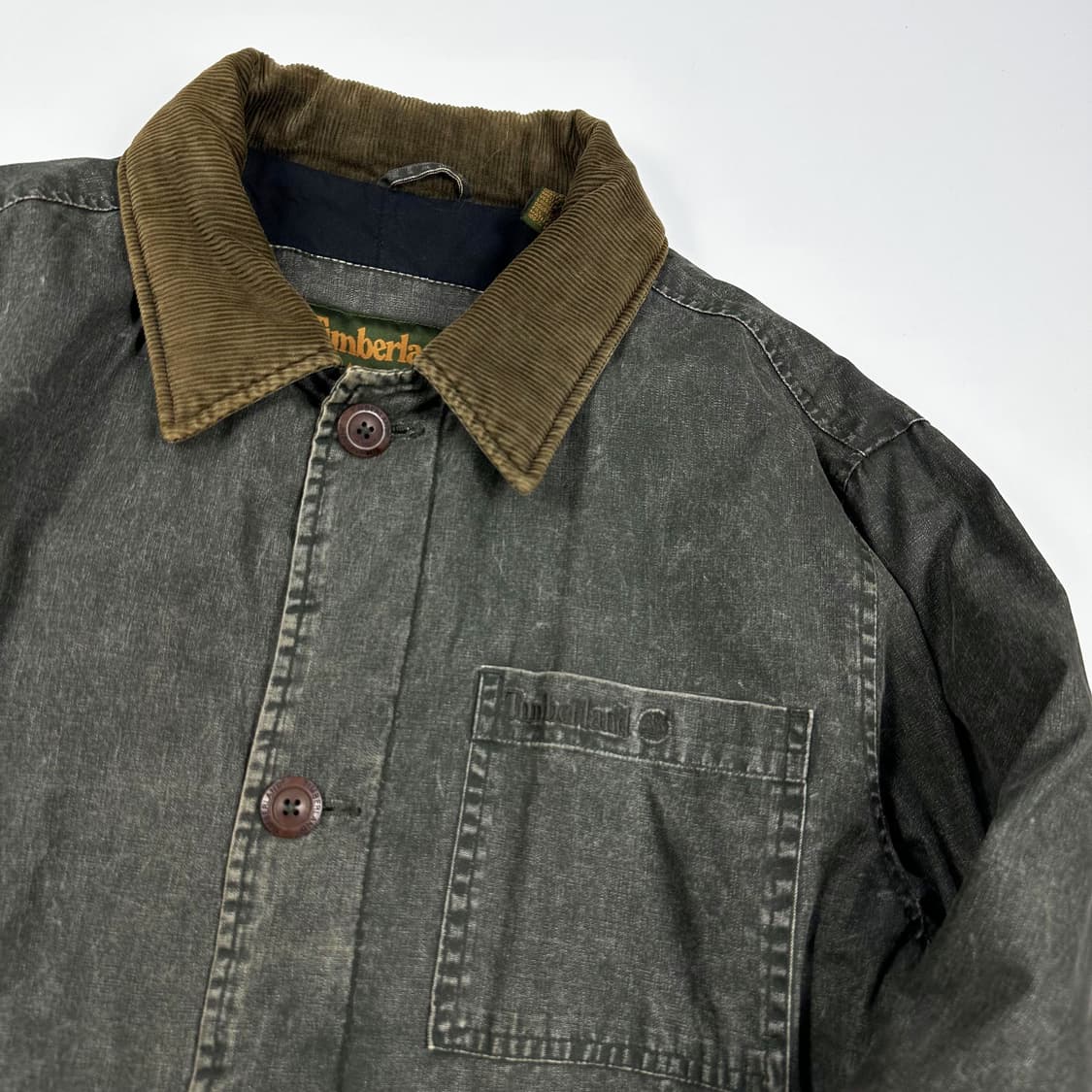 90s 팀버랜드 웨더기어 코듀로이 카라 초어자켓 실측M 상품이미지3