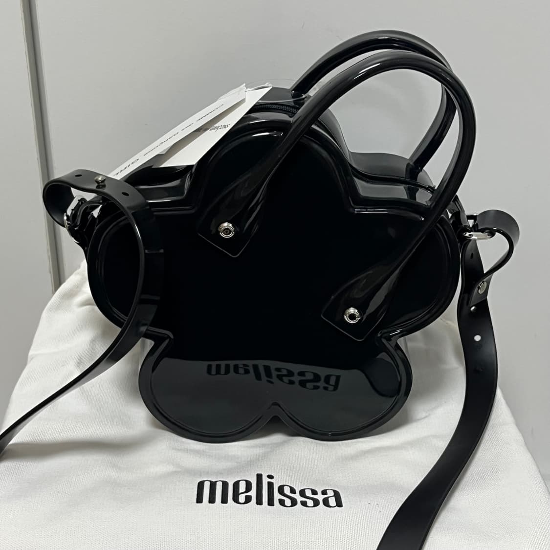 꼼데가르송 걸 x 멜리사 25fw 플라워백/블랙 상품이미지5