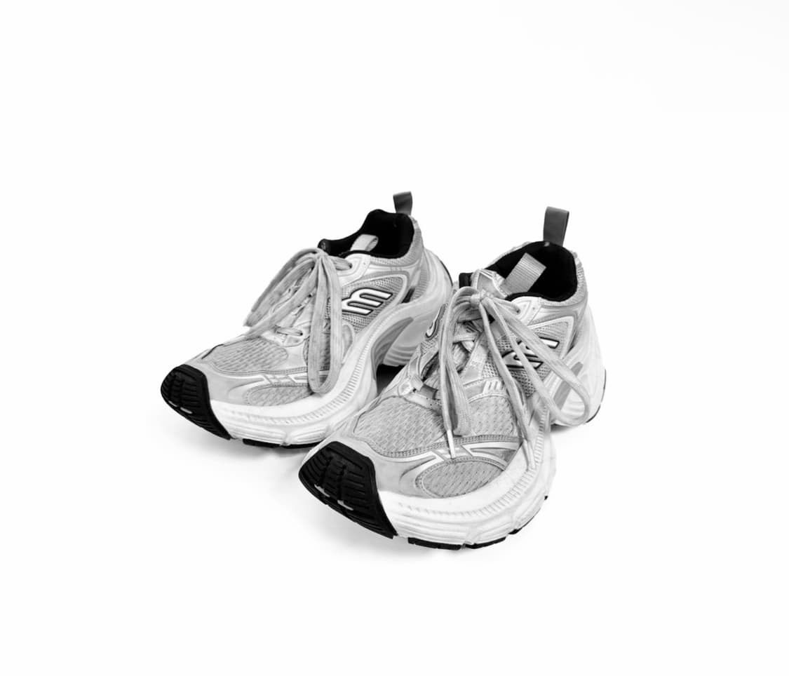 [43] 발렌시아가 남성 10XL 스니커즈 화이트 그레이 실버 블랙 상품이미지3