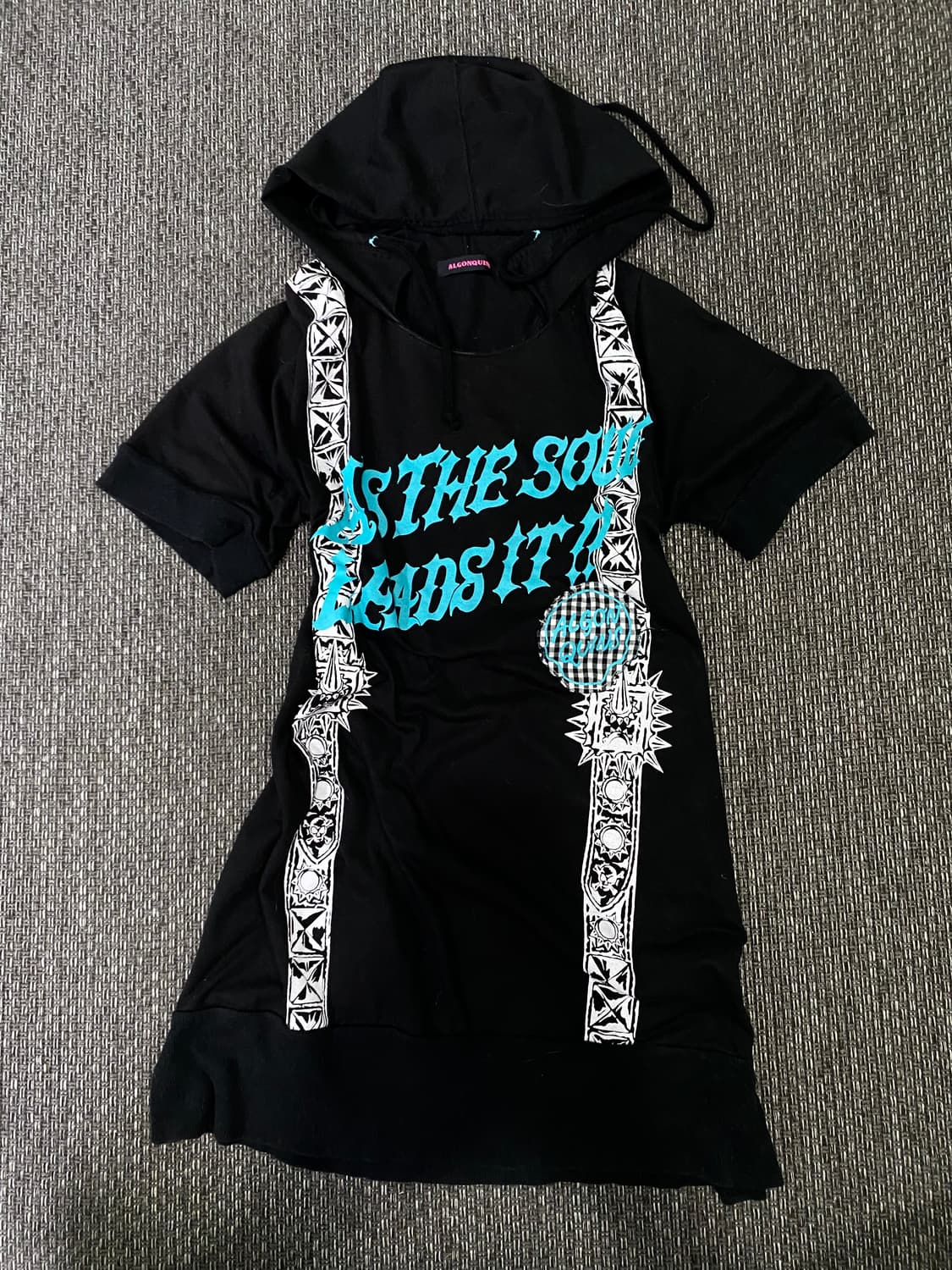 [ALGONQUINS] 스컬 펑크Hoodie 1/2 Tee 상품이미지4