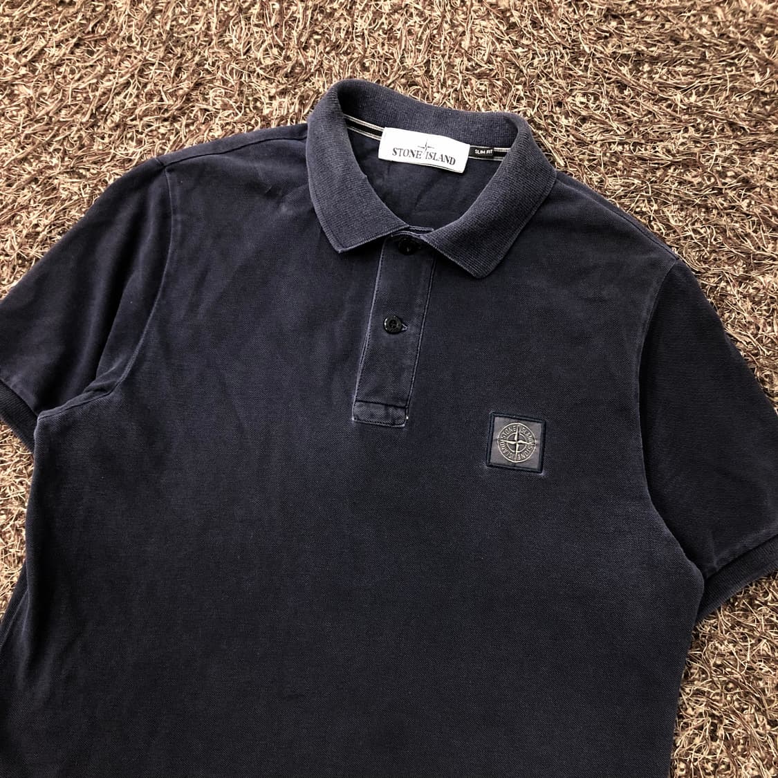 S 스톤아일랜드 슬림 워싱 코튼 PK 반팔 티셔츠 상품이미지2