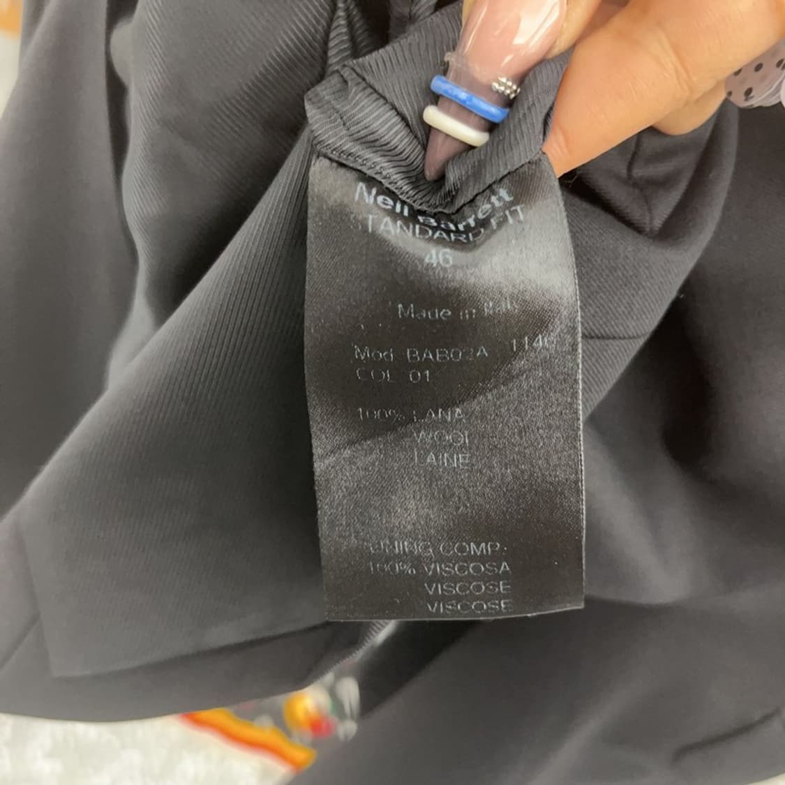 닐바렛 모던시크 스탠다드핏 울 블레이저 자켓 46 C07962 상품이미지6