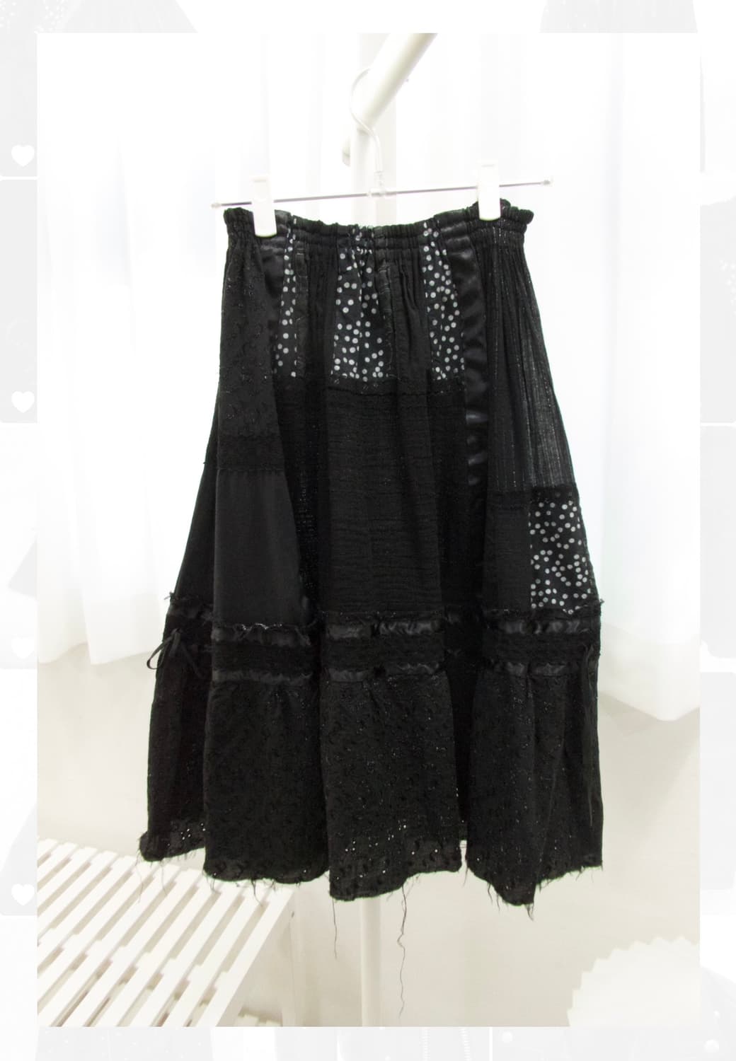 Gomme 고무 패치워크 스커트 상품이미지1