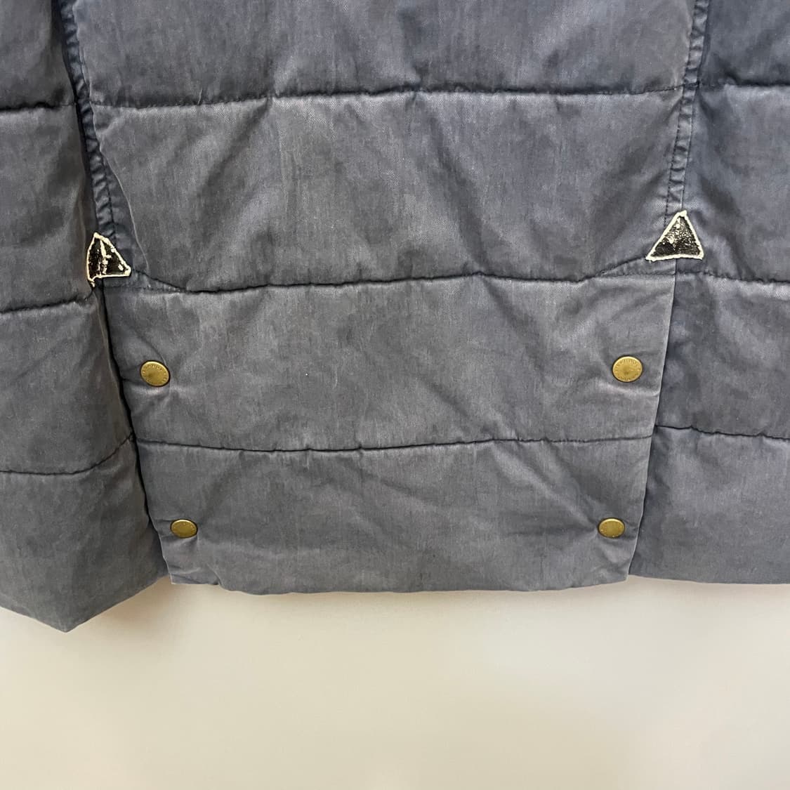 바버 네이비 벨티드 다운 패딩 상품이미지7