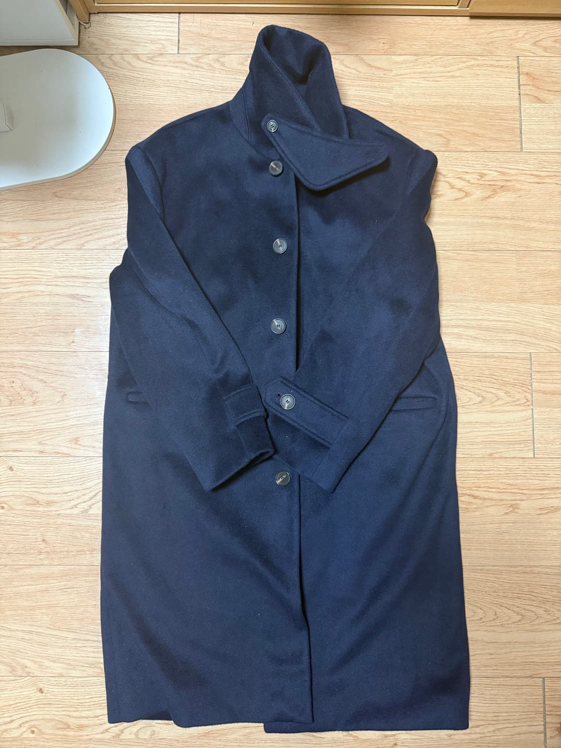 (L size) 네이비 발마칸 코트 상품이미지1