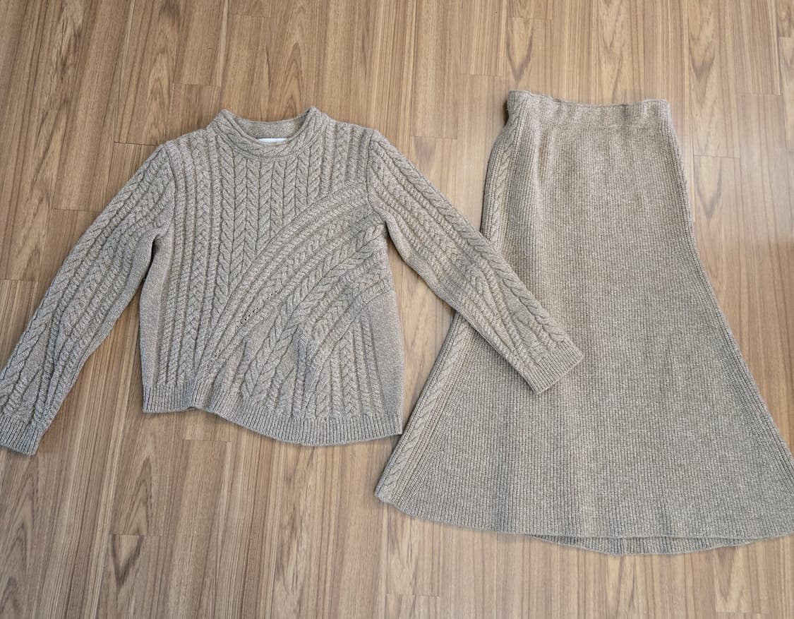 마인 케시미어+꽈베기 투피스 상품이미지2