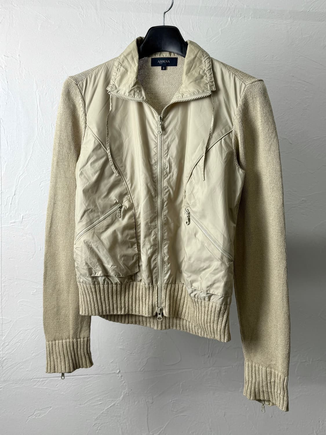 Appena 투웨이 니트 집업 상품이미지3