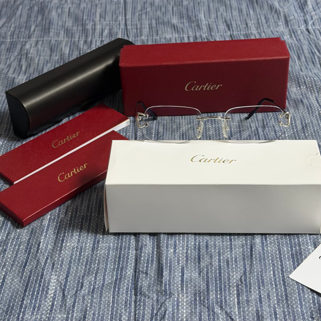 (OS) Cartier 까르띠에 C 데코 무테 안경  상품이미지4