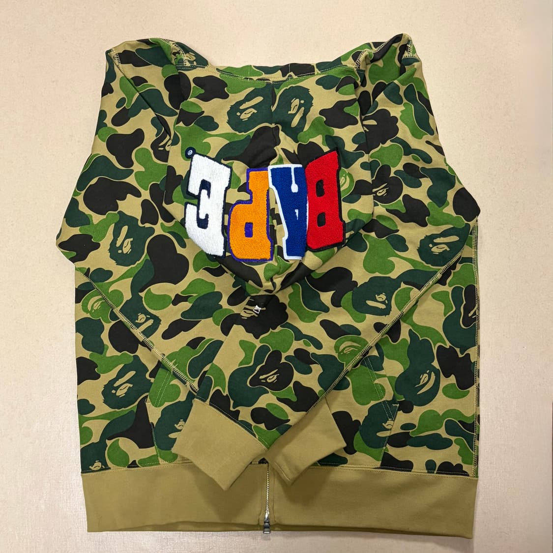 베이프 BAPE 카모 CAMO ABC 2ND HOODIE 후드집업 L 상품이미지2