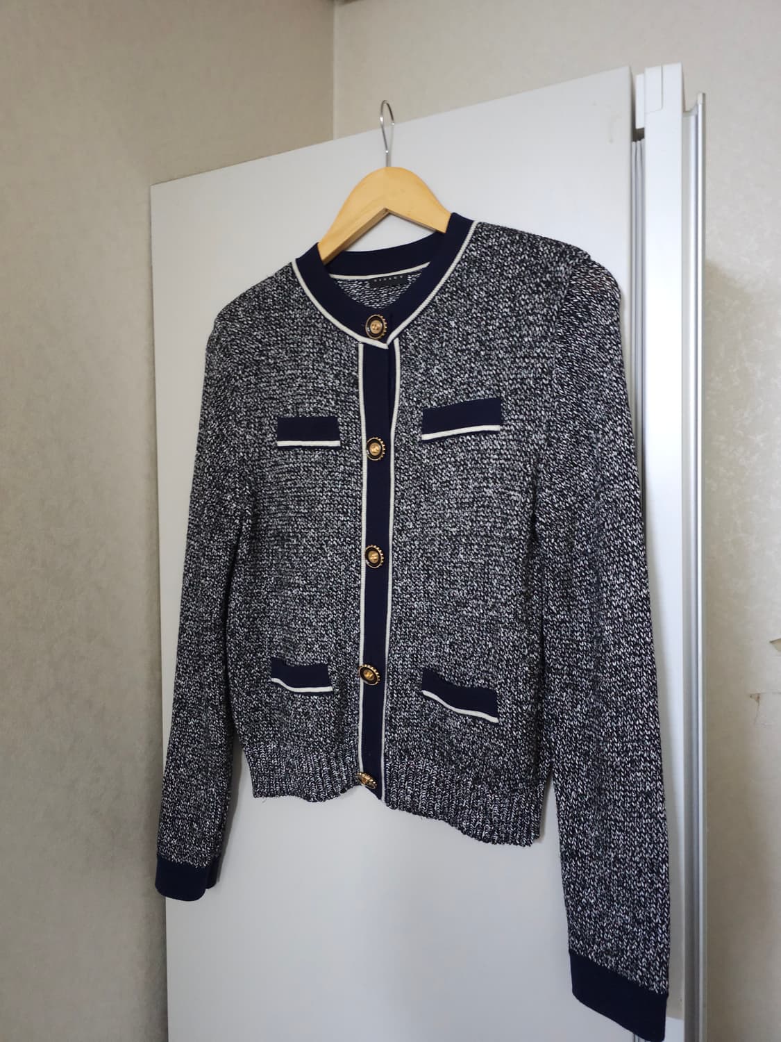 시슬리 트위드 니트 가디건 상품이미지1