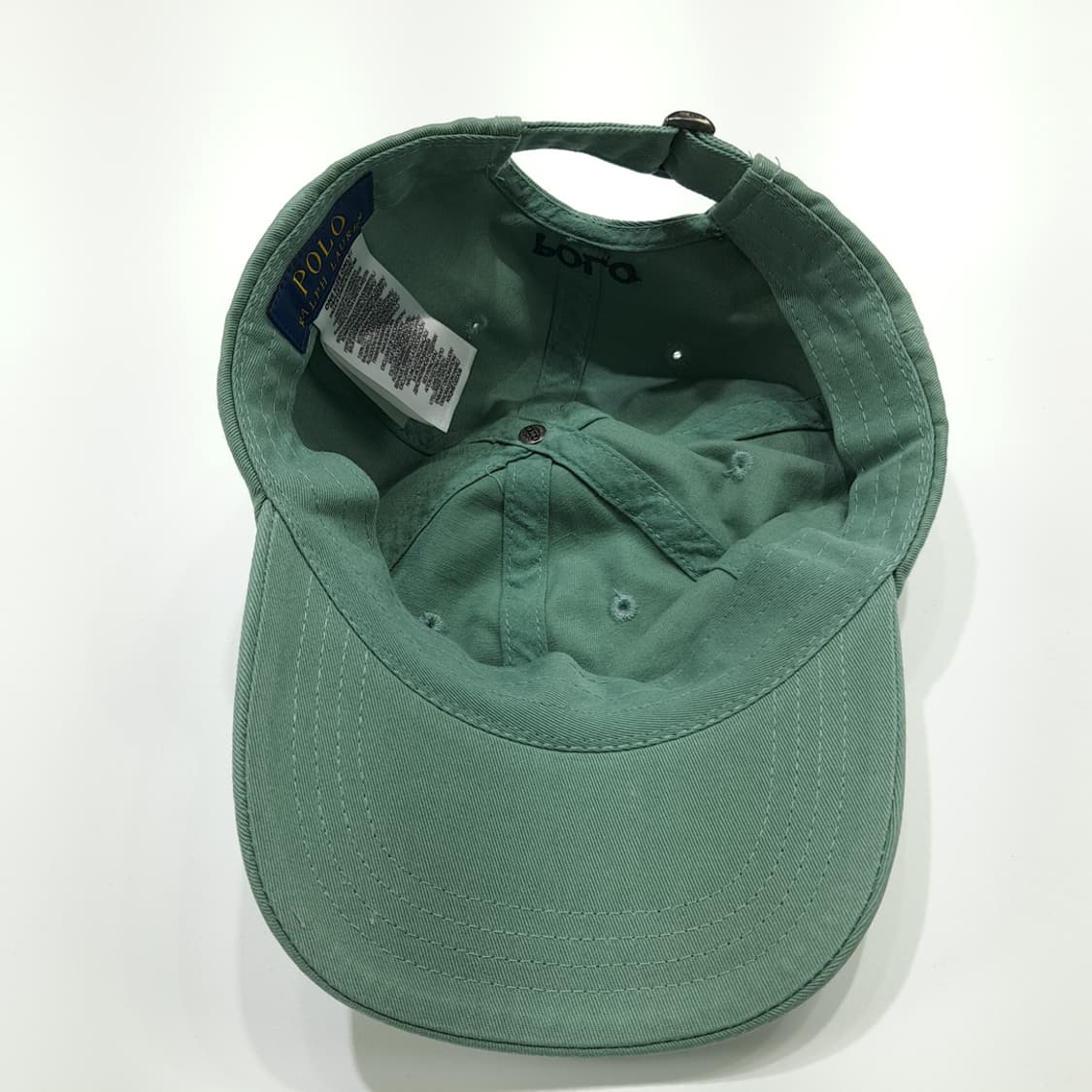 CN873 폴로 랄프로렌 에메랄드그린 블랙 자수 볼캡 모자 상품이미지7