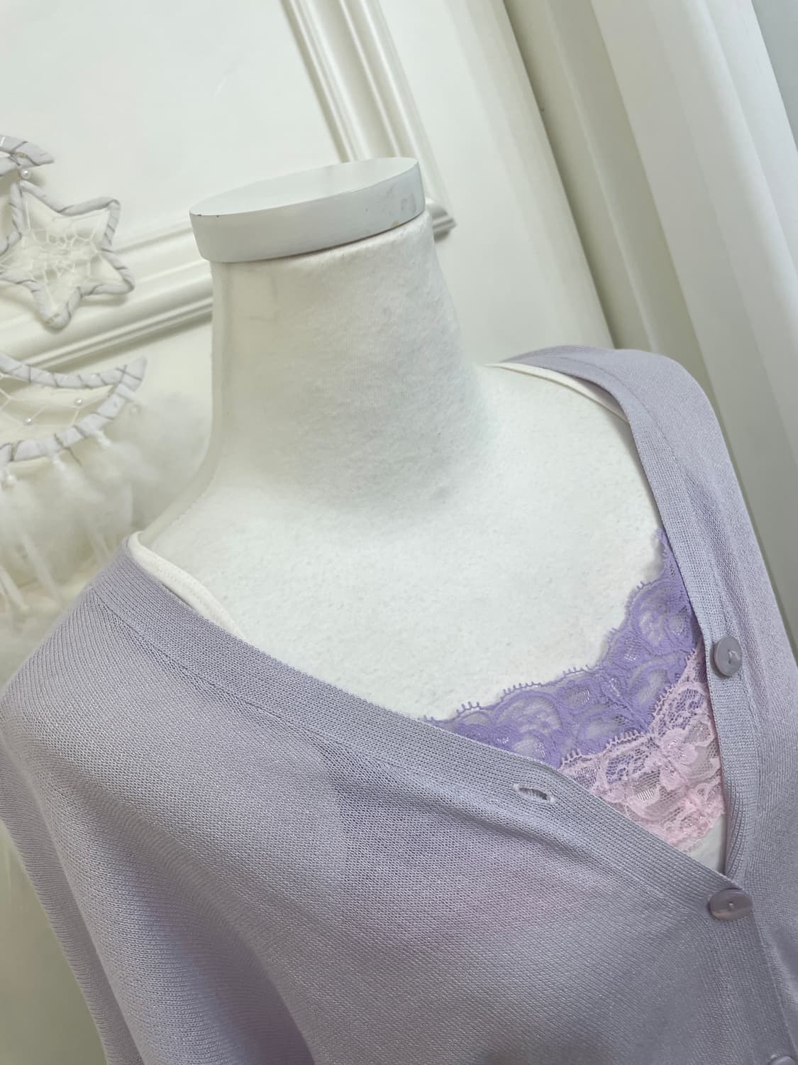 lavender basic cardigan&pink lavender la 상품이미지4