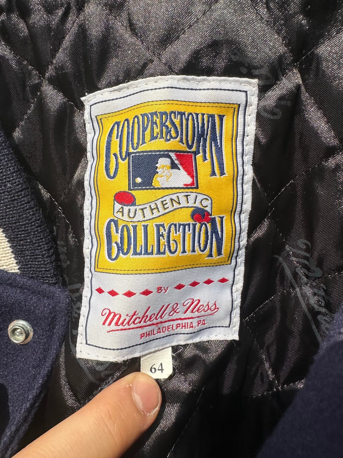 90s 빈티지 미첼앤네스 뉴욕 양키즈 바시티 자켓   상품이미지3