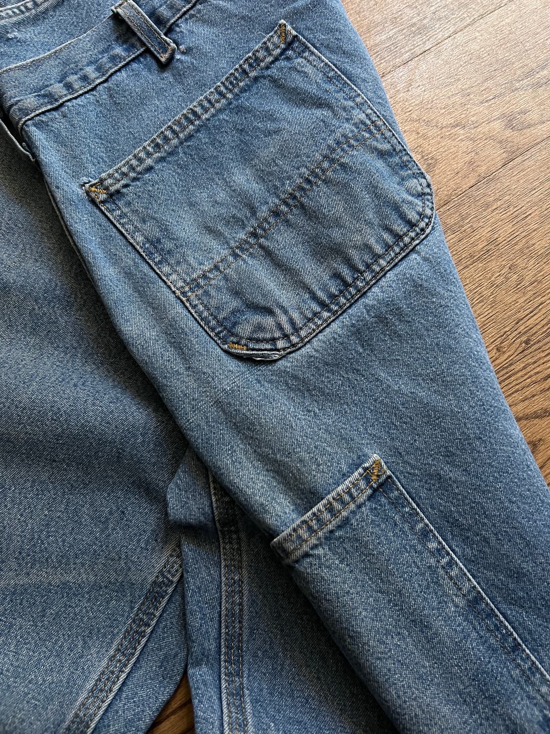 [38]칼하트 USA 미디엄블루 카펜터 워크 데님 팬츠 상품이미지5