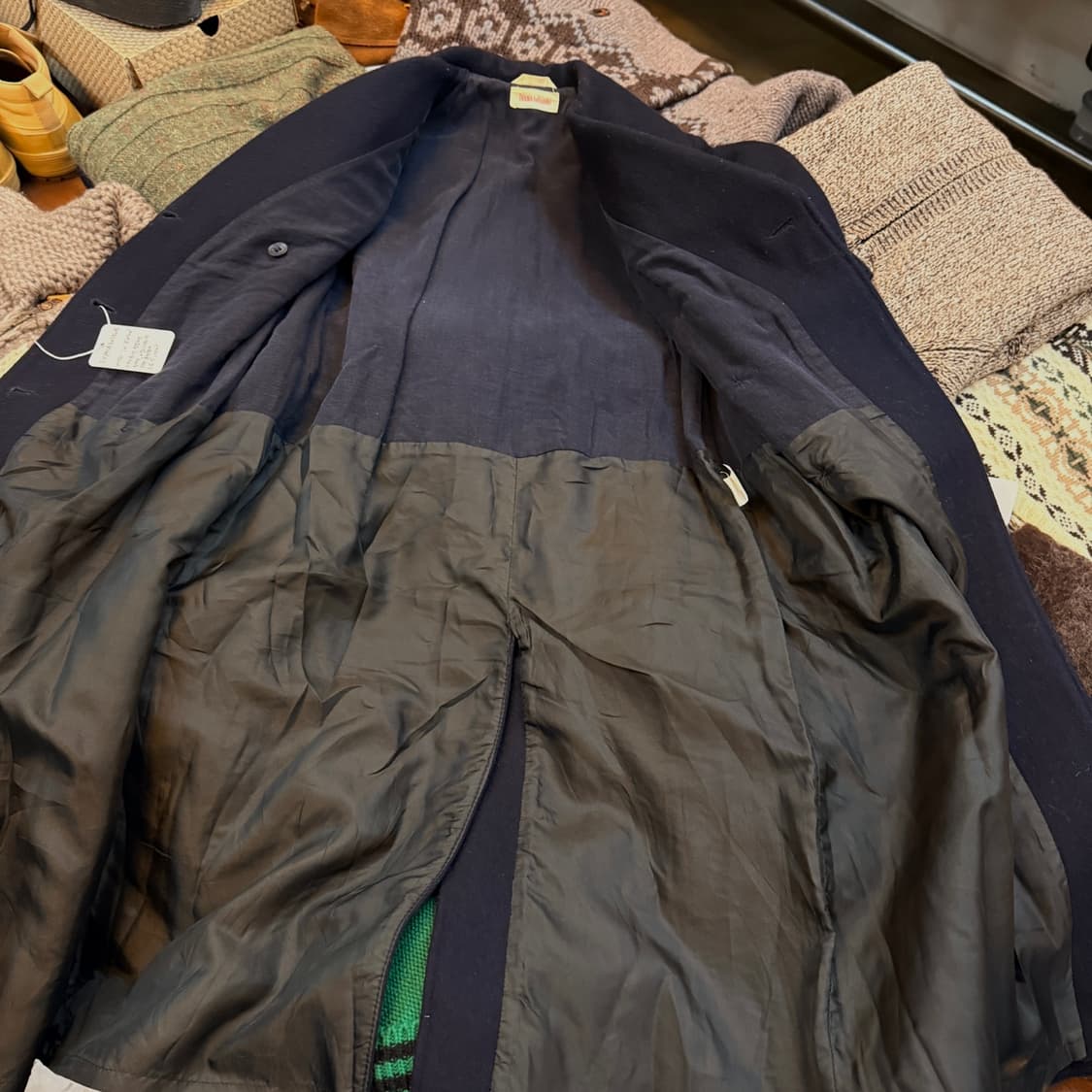 이바나헬싱키 핀란드 생산 유럽 브랜드 스티치 코트 XS 44 상품이미지6