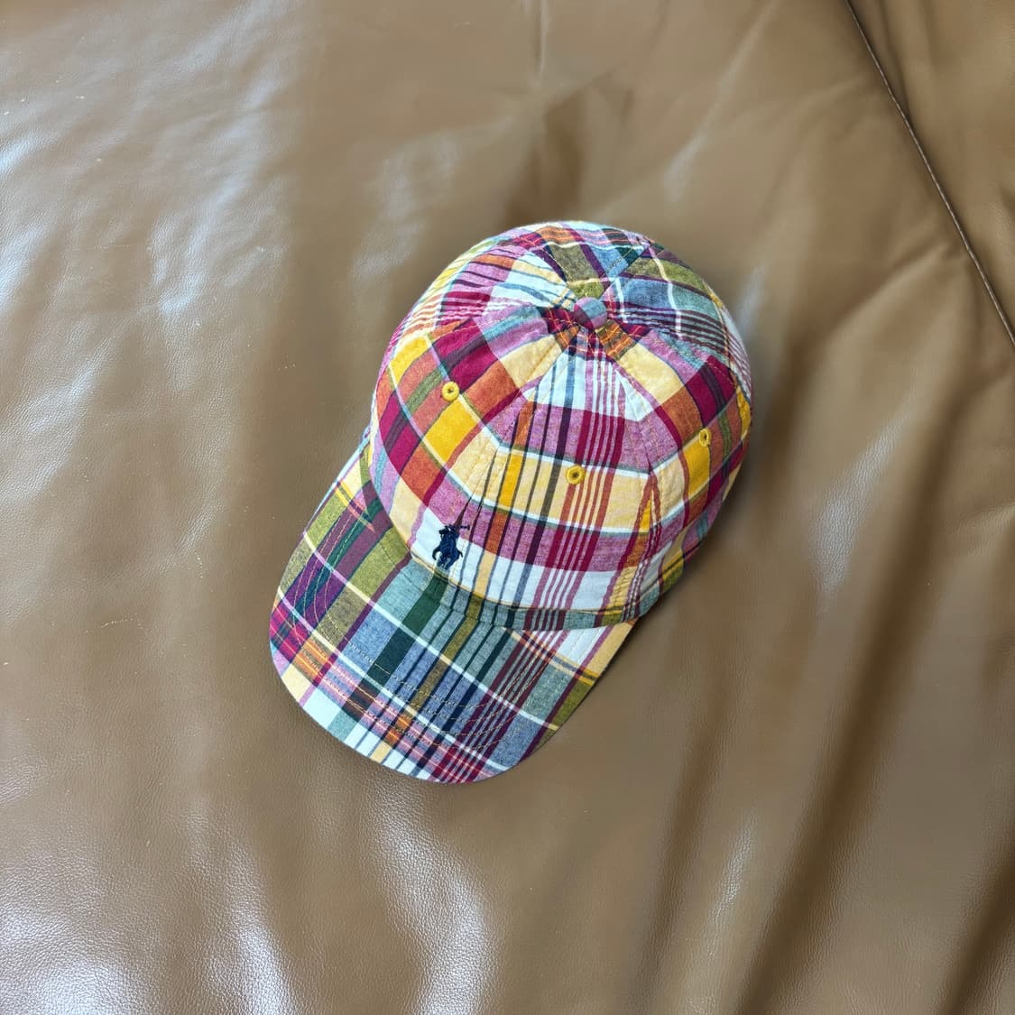 폴로 빔즈 6패널 볼캡 모자 마드라스 체크 상품이미지6