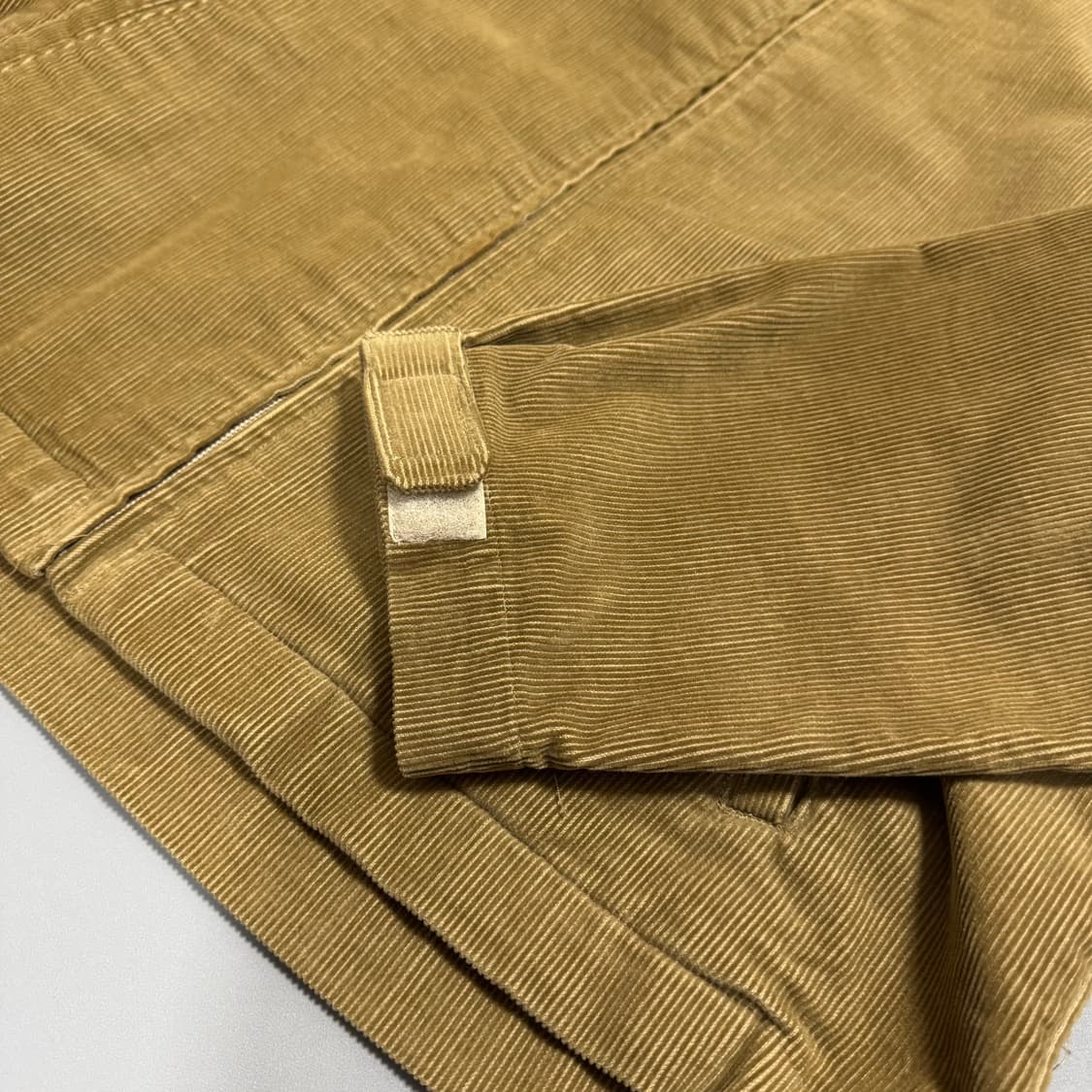 빔즈(OLD BEAMS) 브라운 코튼 코듀로이 하이넥 풀집업 블루종 자켓 상품이미지4