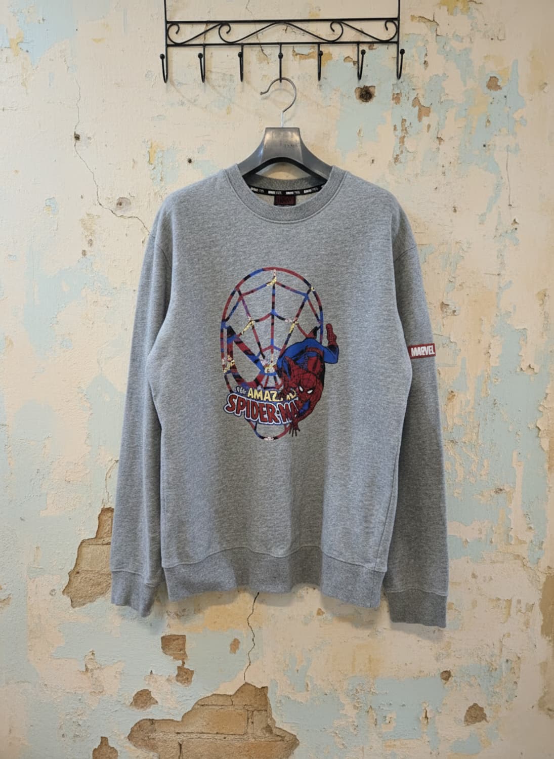 마블 디자인 유나이티드 스파이더맨 맨투맨 XL 상품이미지1