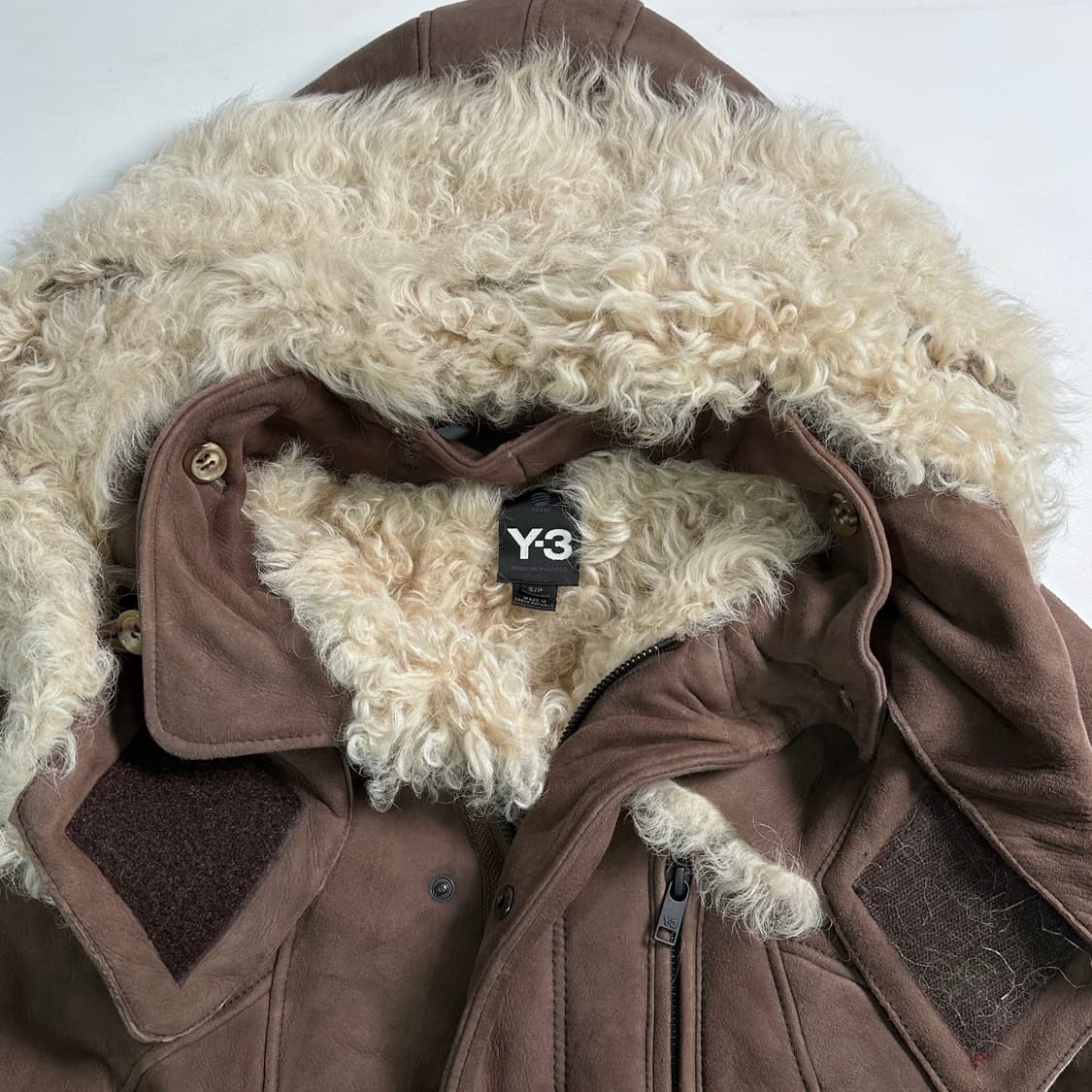 Y-3 브라운 시어링 무통 자켓 상품이미지3