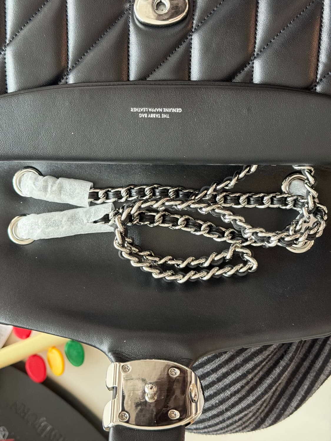 코치 더 태비백 퀼팅 블랙 새상품 상품이미지3