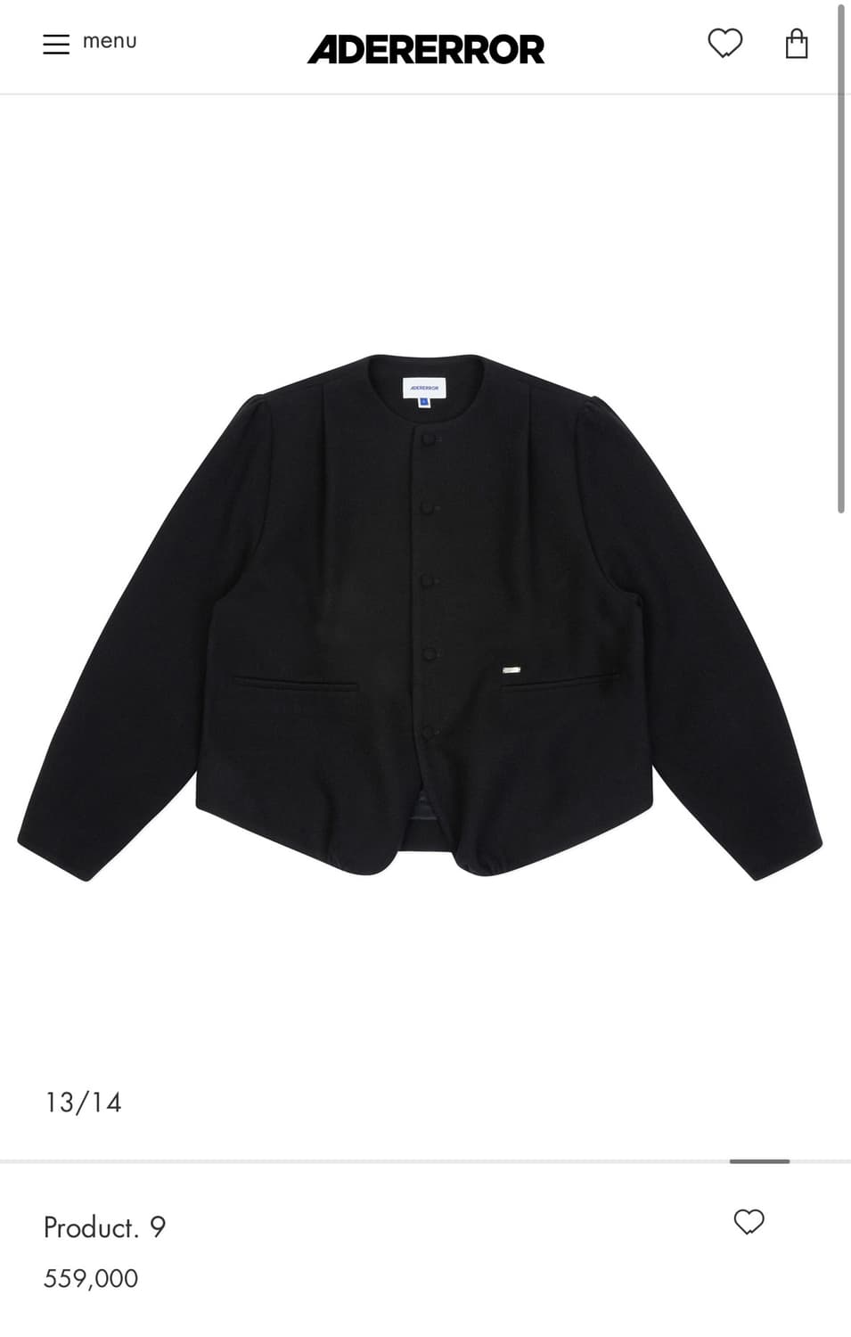 아더에러 product 9 자켓 상품이미지1