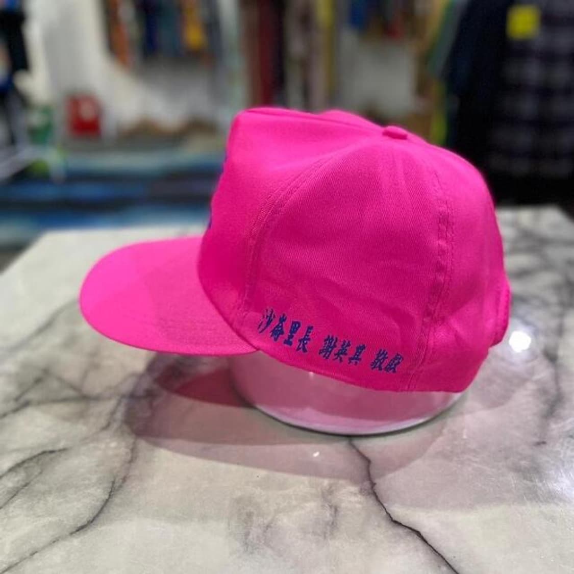 빈티지 네온 핑크 캡  상품이미지2