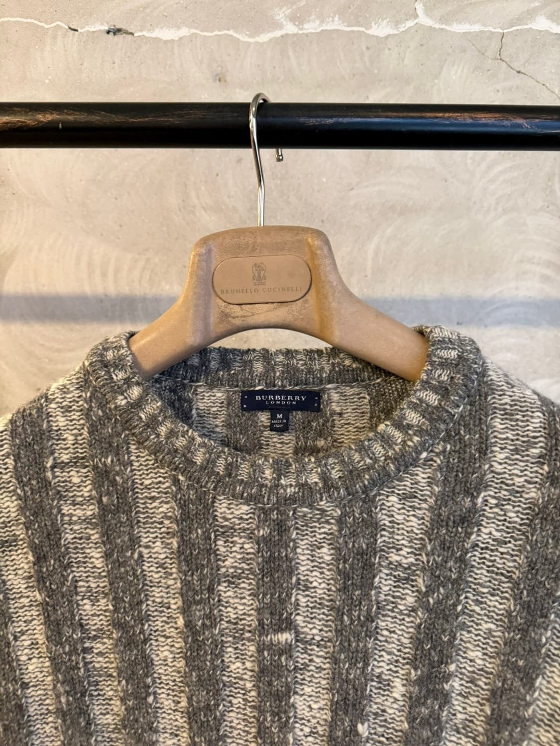 버버리 메리노울 크루넥 니트 100 상품이미지2