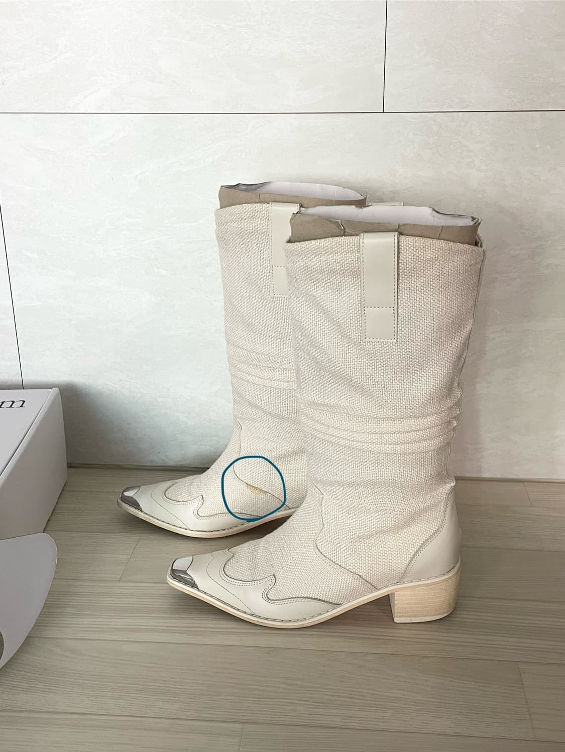 마뗑킴 린넨 웨스턴부츠 230 상품이미지4