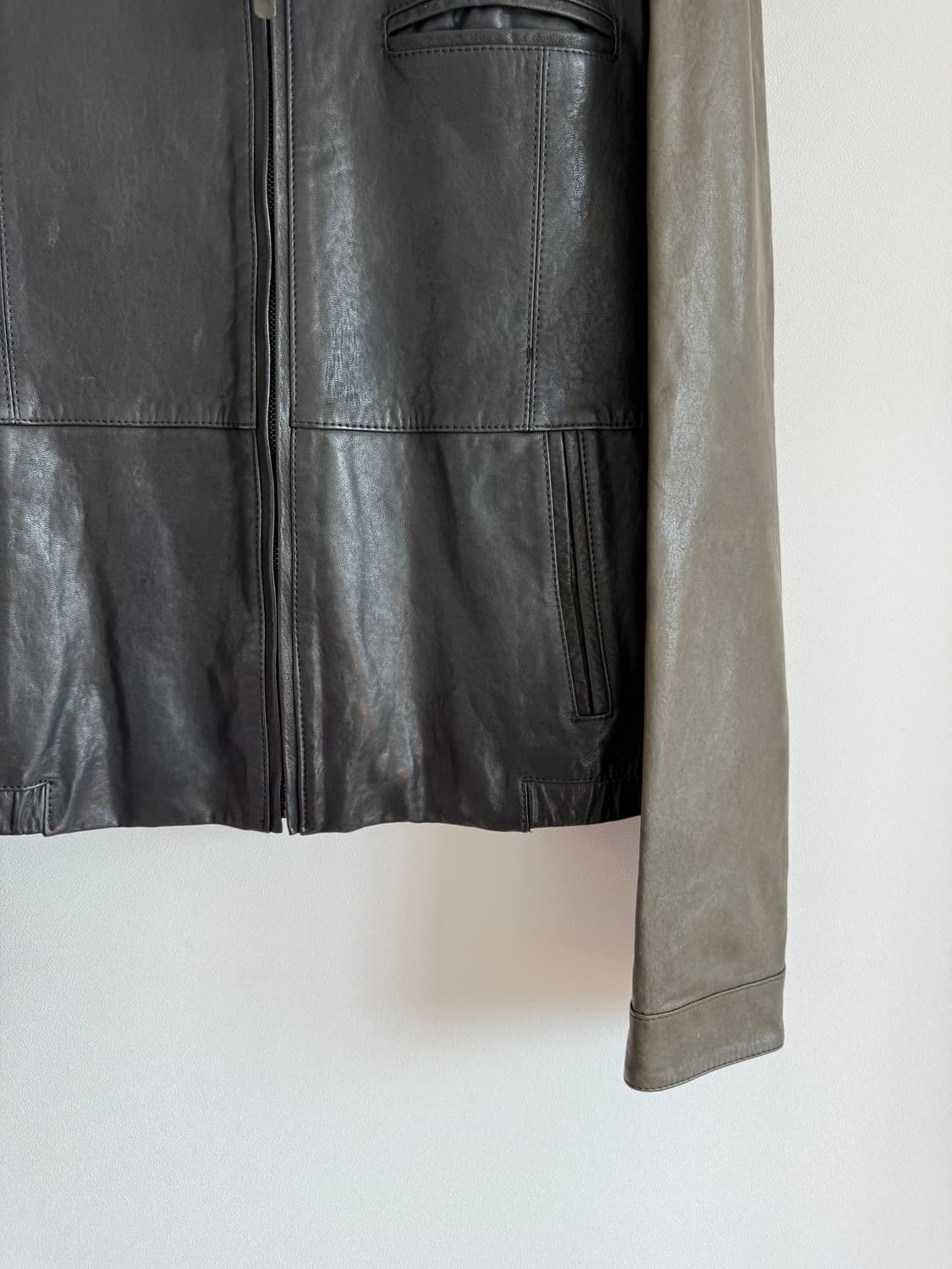 Pre owned 램스킨 레더 자켓 상품이미지3
