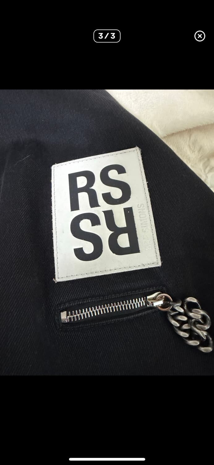 라프시몬스 오버사이즈 체인 셔츠 상품이미지3