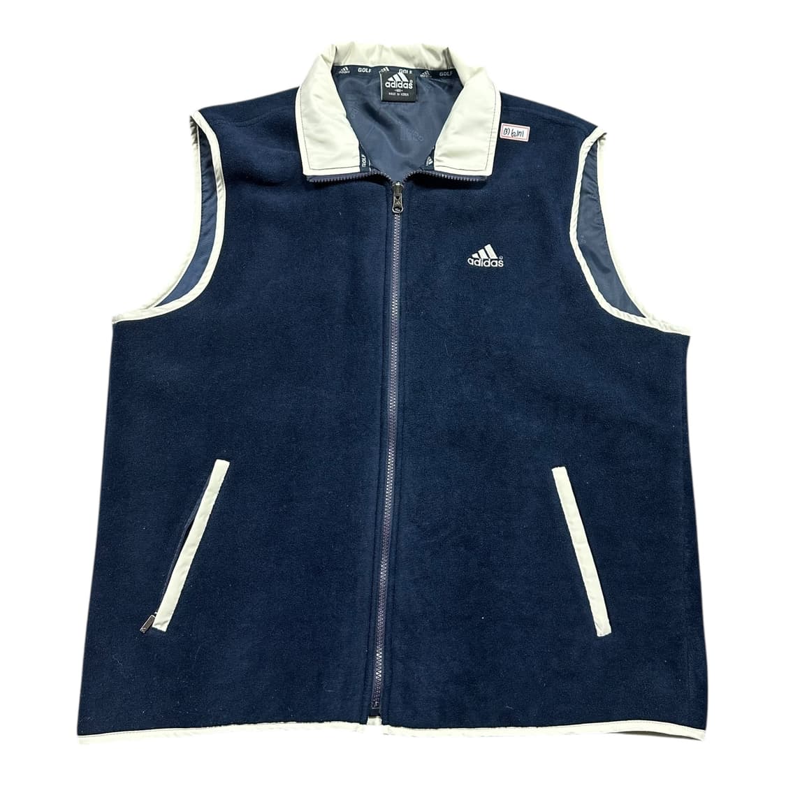 ✨ (바배) 아디다스 올드스쿨 네이비 베스트 플리스 조끼  상품이미지1
