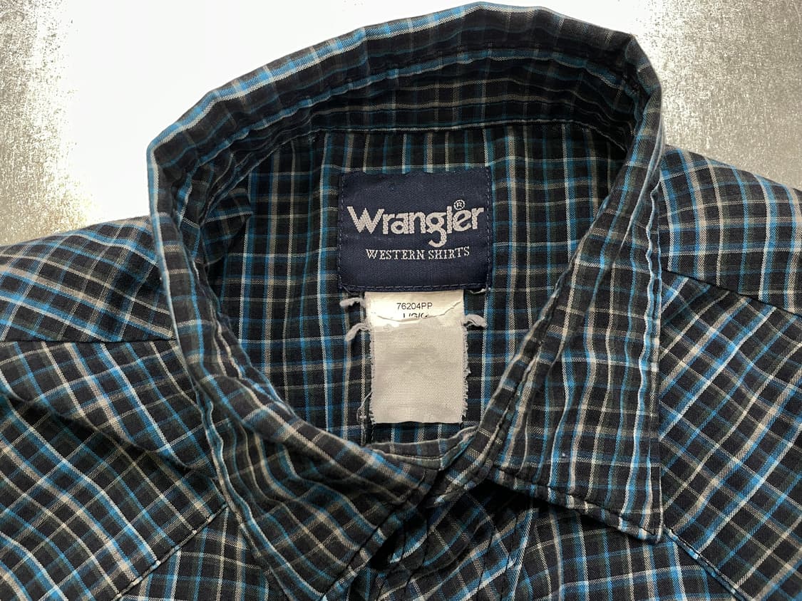 (L) Wrangler 랭글러 체크 웨스턴 반팔 셔츠 상품이미지9