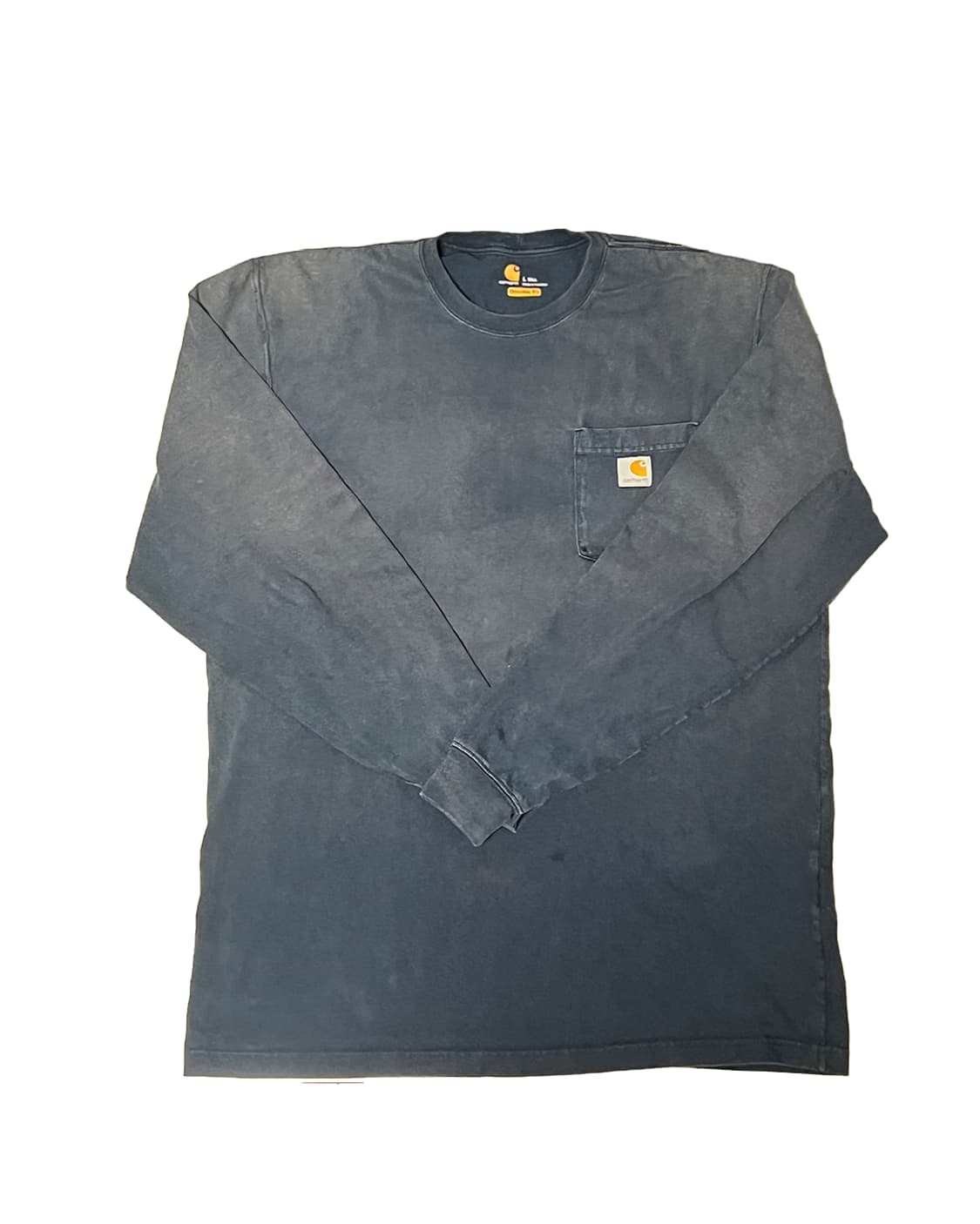 Faded Carhartt Longsleeve (Navy, L Tall) 상품이미지1