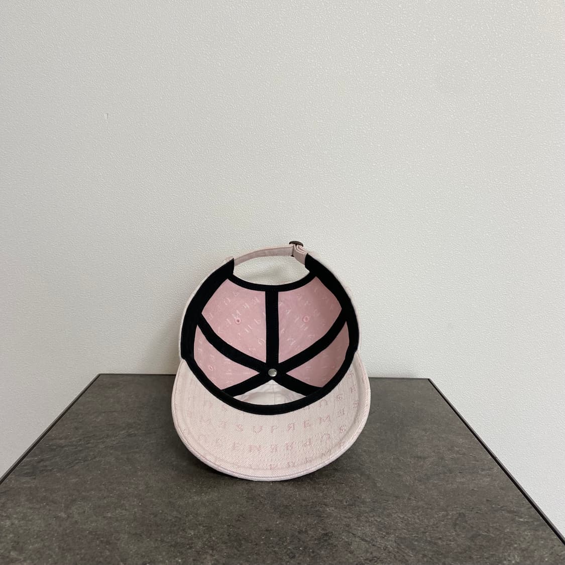 슈프림 자카드 워시드 데님 핑크 볼캡 모자 6패널 캡 상품이미지5