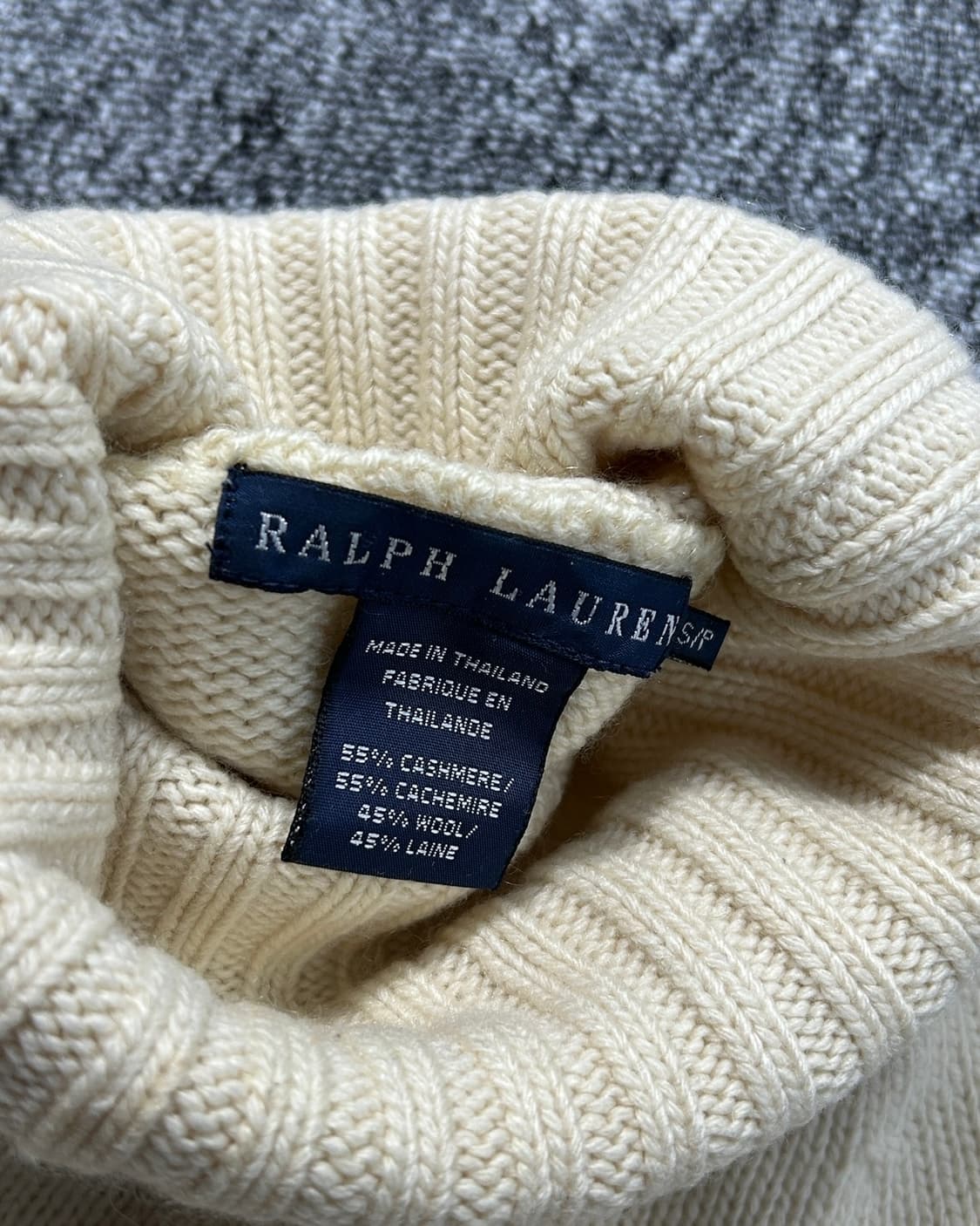 랄프로렌 아이보리 폴라 니트  상품이미지5