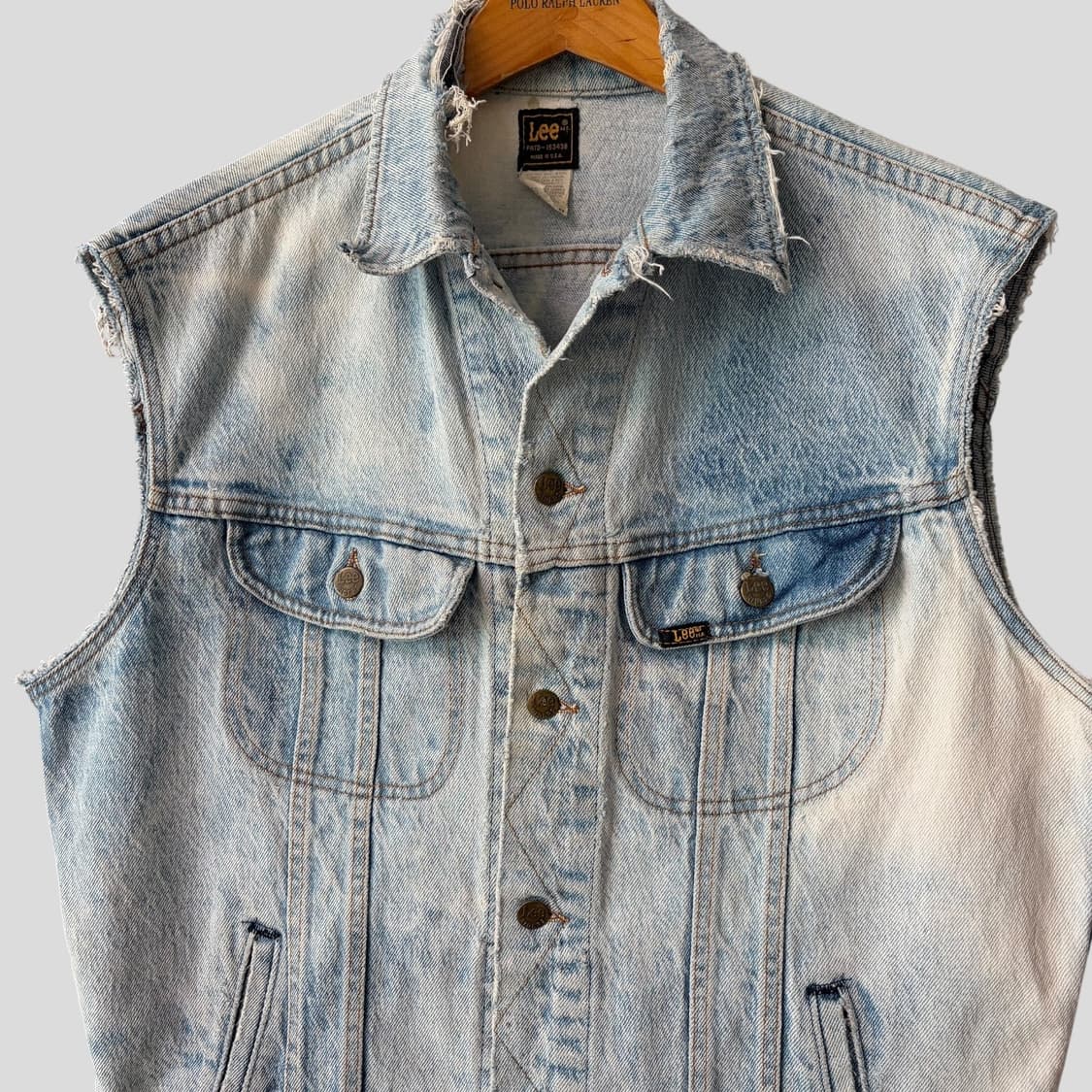 (M)70s Lee 리 빈티지 데님 베스트  상품이미지2