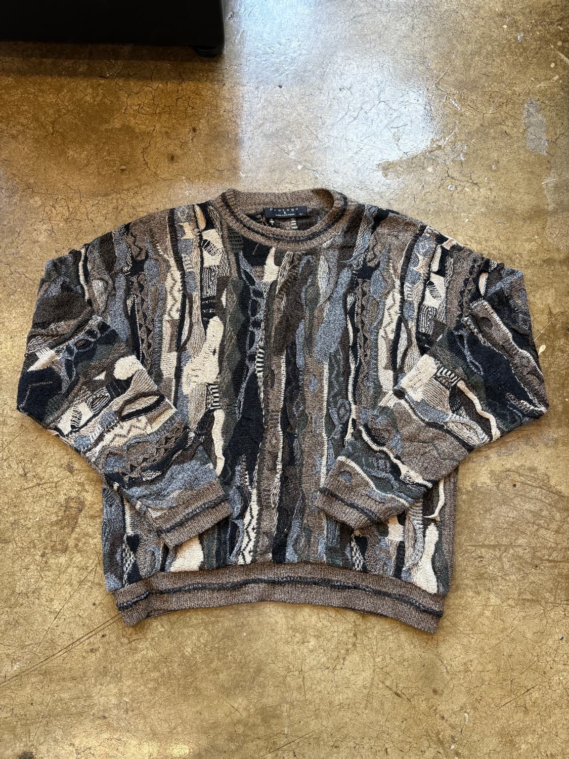 USA 빈티지 패턴 아크릴 스웨터 상품이미지1